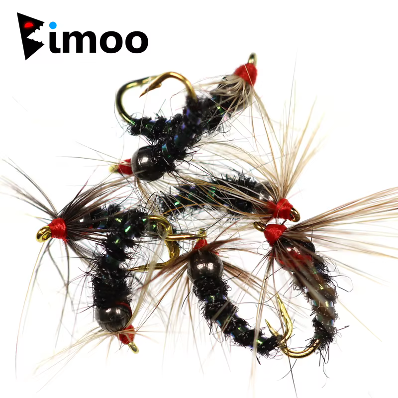 Ninfas Bimoo Char Caddis Premium #10 #12 – Para trucha arcoíris