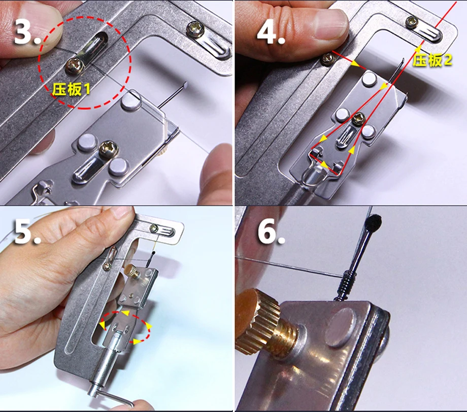 Accesorios de pesca: máquina de atado en detalle