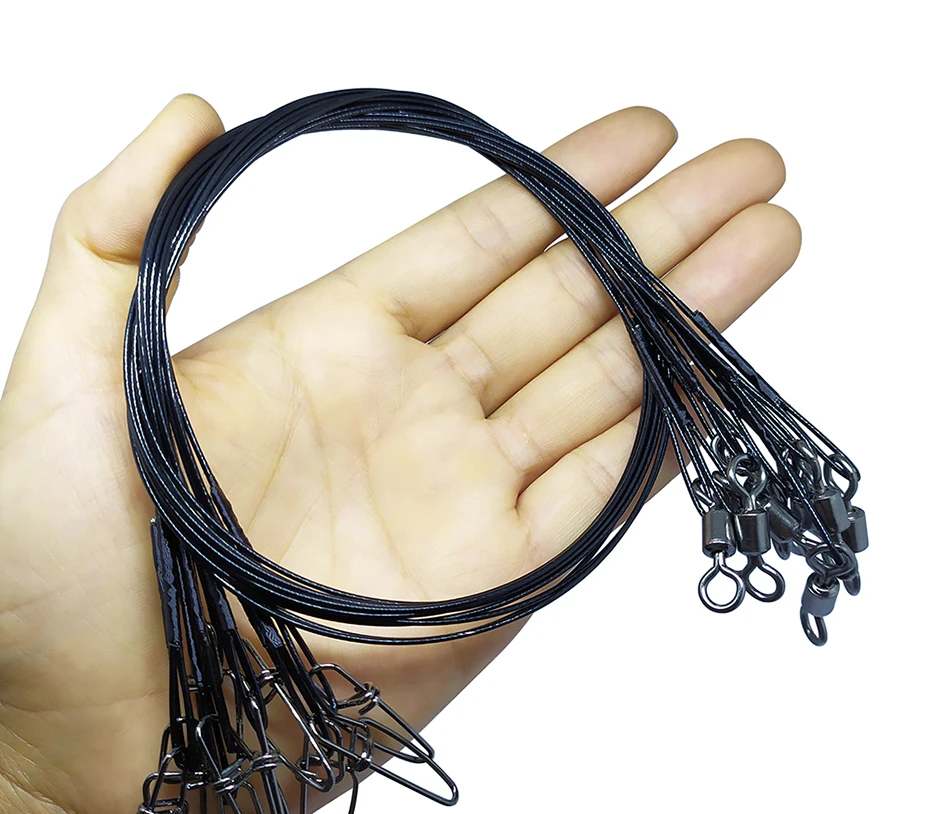 Cable enrollado y preparado para la pesca