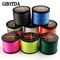 GHOTDA Línea Trenzada PE – 4 colores alta resistencia agua salada