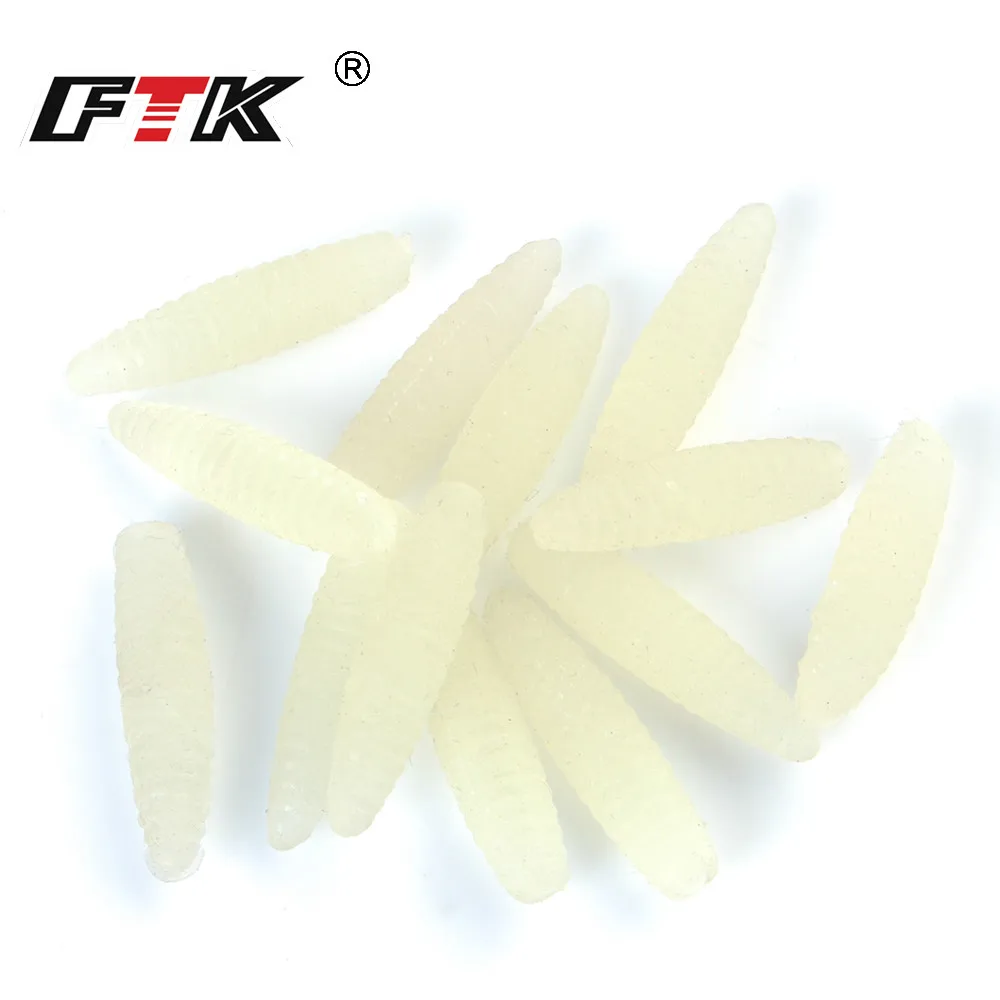 Gusanos y camarones luminosos FTK – Vinilos para pesca a jig - imagen 4