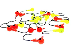 Jig Head para vinilo rojo y amarillo – 1,75g a 3,5g