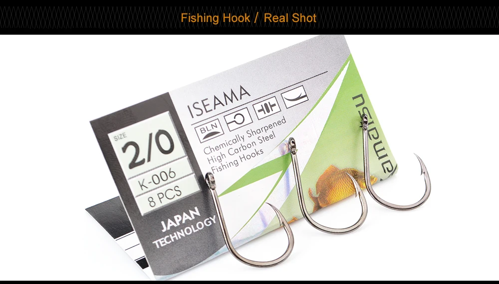 Comparativa de tallas de anzuelos en una regla