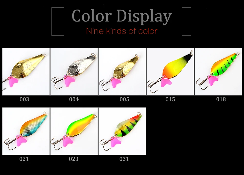 Diferentes colores del señuelo FTK