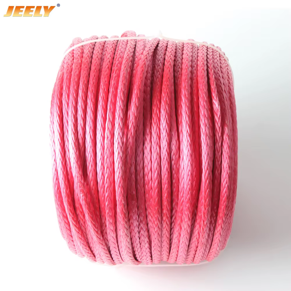JEELY Línea UHMWPE 5mm 6400lb 10m hueca para barco - cabrestante
