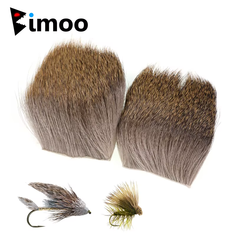 Bimoo parches pelo de ciervo natural - material atar moscas Caddis - imagen 3