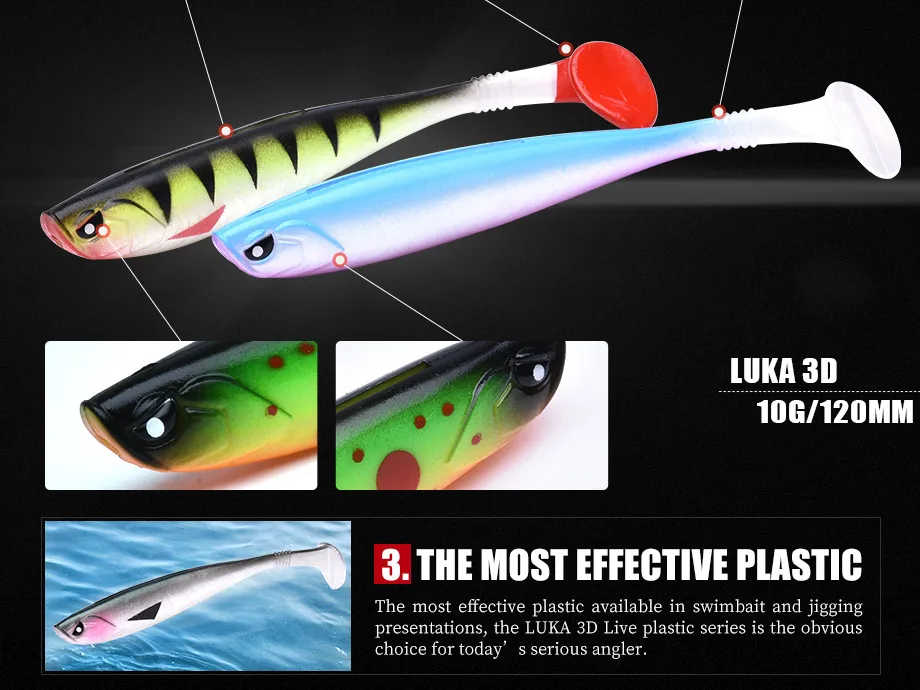 Señuelo en acción - variedad de colores