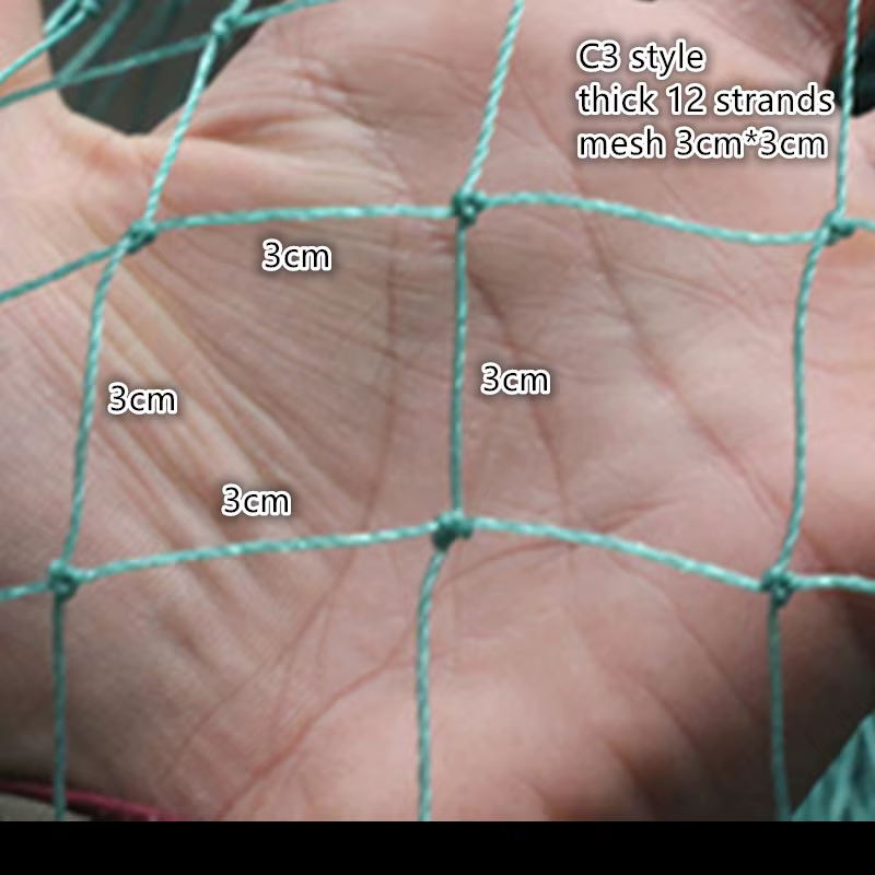 Red de pesca PVC nudo reforzado – Línea gruesa para arrastre y cría - imagen 5