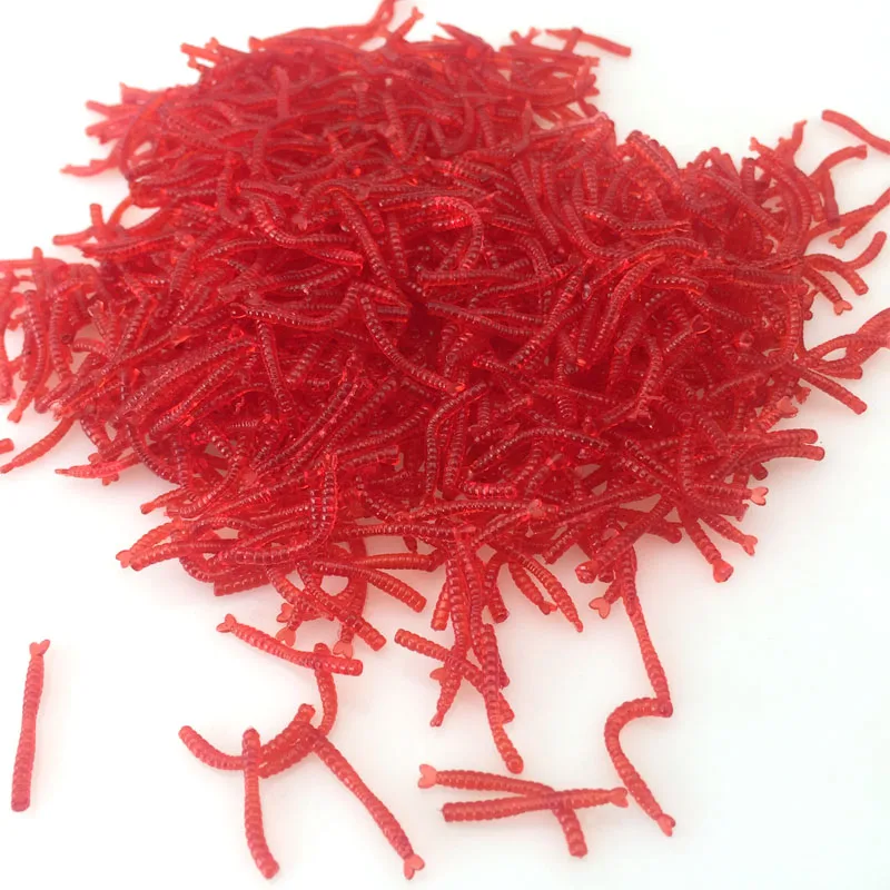 Takcle Vinilo gusano rojo realista con olor a gamba - imagen 5