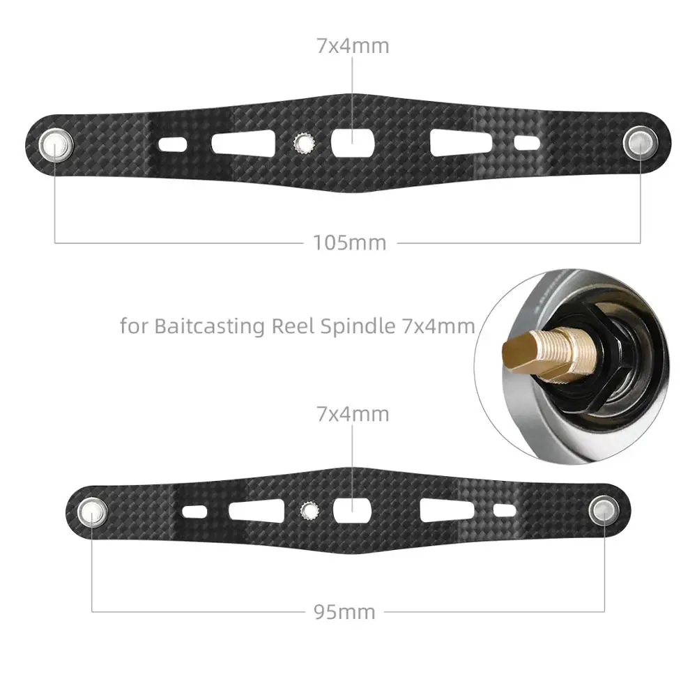 Gomexus Power Carrete Baitcasting 105 mm mango de carbono - Shimano