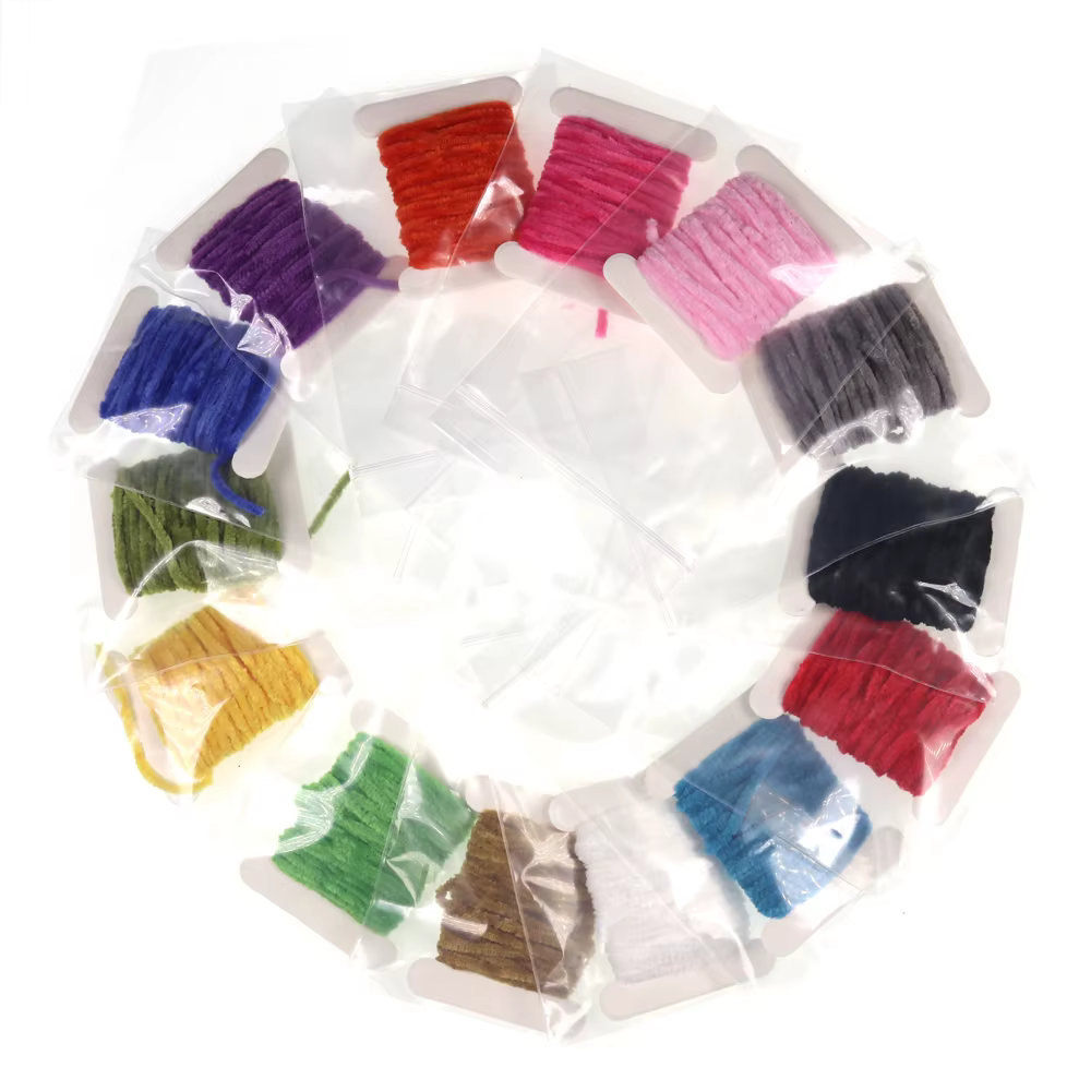 Chenilla de cuerpo para moscas Woolly Bugger 14 tarjetas 5 m 2mm 3mm - imagen 5