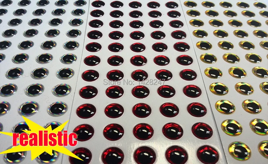 Ojos dorados pequeños de 4mm a 6mm ideales para moscas de trucha