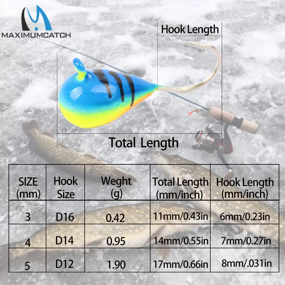 Maximumcatch Jig de tungsteno para pesca en hielo - imagen 4