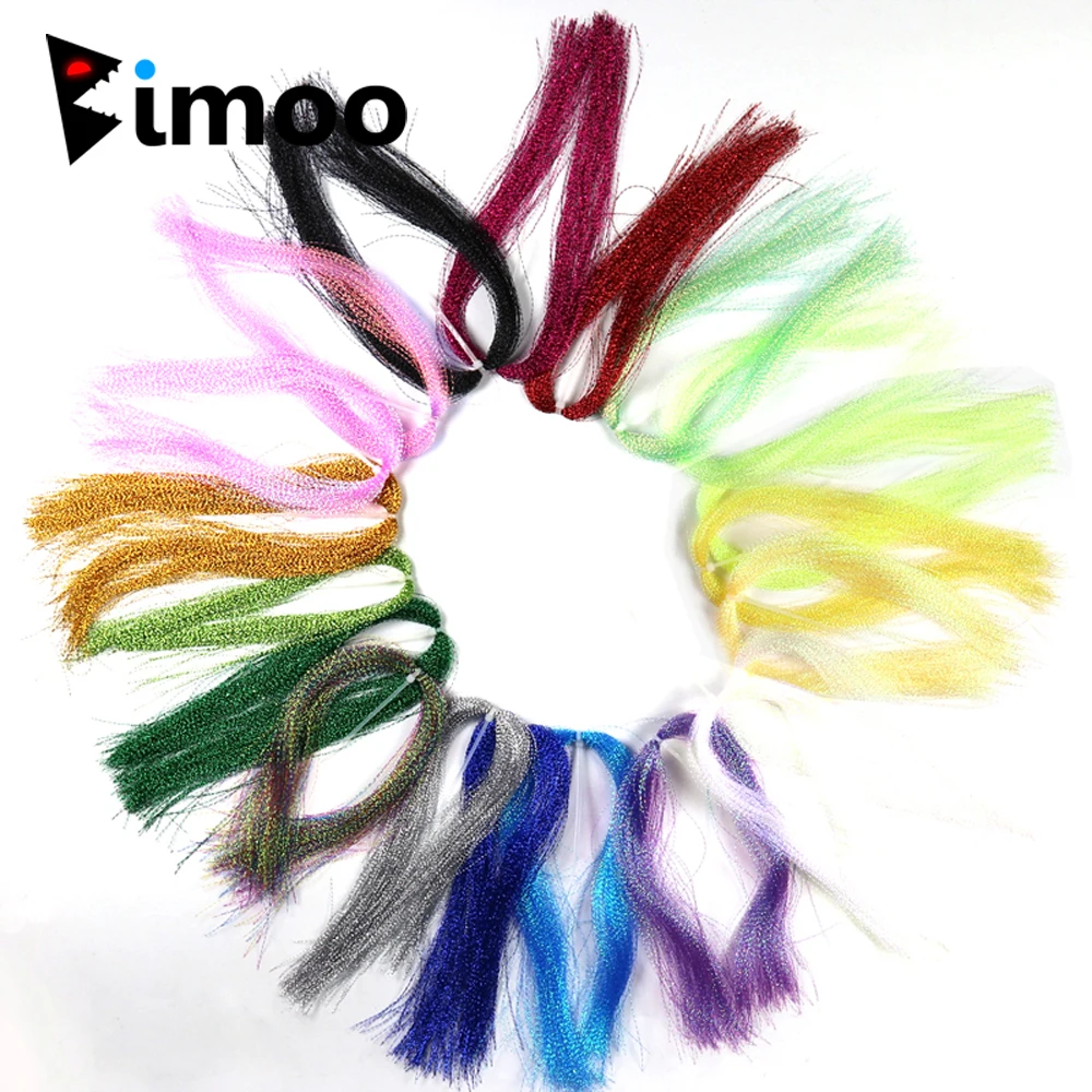 Flashabou Bimoo Hilo Oropel Trenzado para Señuelos