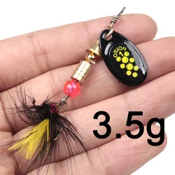 Crankbait giratorio metálico con anzuelo triple