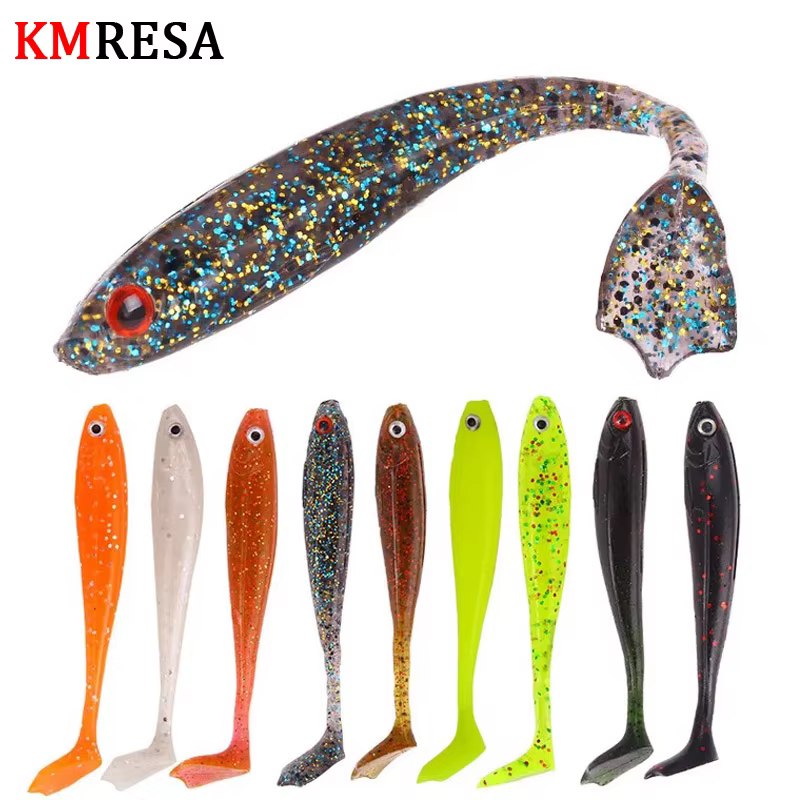 Swimbait de vinilo para lubina – Señuelo de silicona 8cm