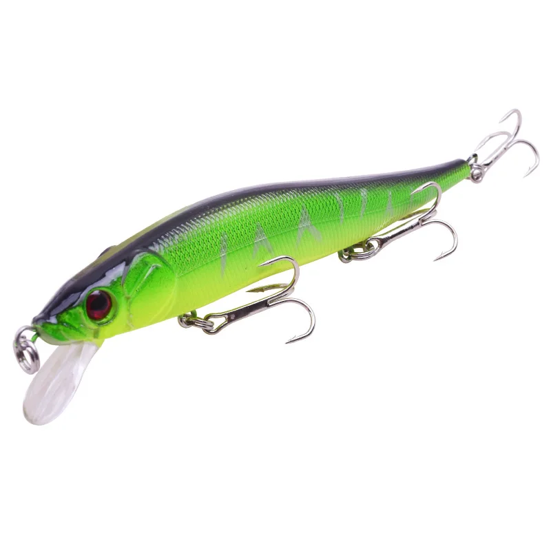 Señuelo Minnow WDAIREN mostrando su acabado láser y colores disponibles