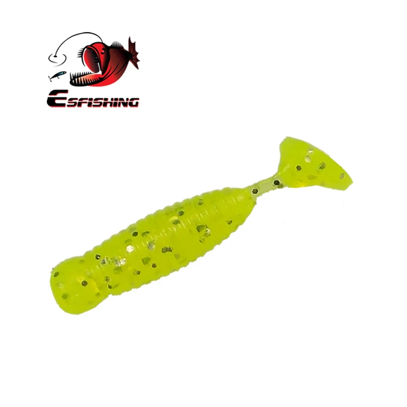 ESFISHING Grub 45mm – Señuelo blando para trucha, lubina y lucio