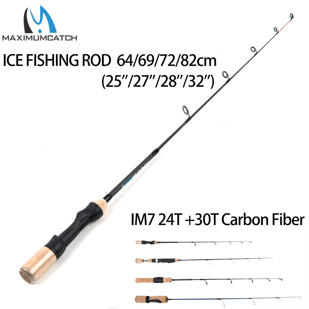 Caña de hielo Maximumcatch IM7 ligera carbono