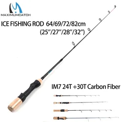 Caña de hielo Maximumcatch IM7 ligera carbono