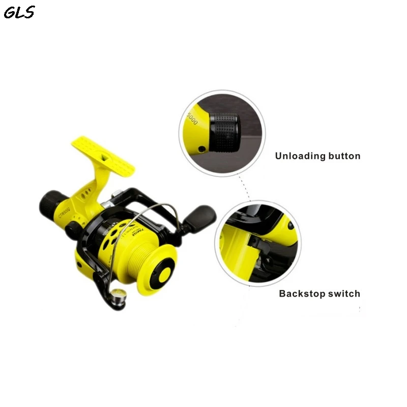 Carrete Baitcasting CTR2000-7000 – 12 rodamientos, ratio 5.5:1, arrastre trasero - imagen 2