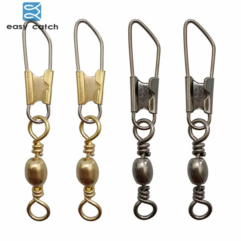 Easy Catch Esmerillón con seguro de latón – Conector para pesca