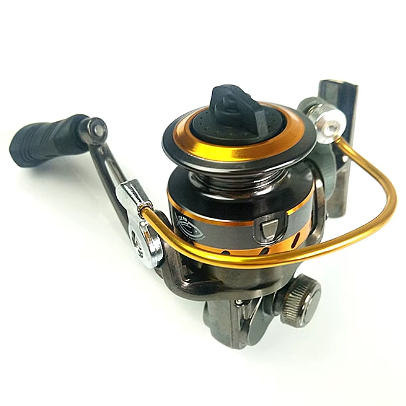 Carrete de pesca spinning Twinfish-mini metal 5:1 tamaño Palma negro - imagen 2