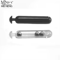 MNFT Sonajeros Jig Plástico Inserción – Señuelos Gusano Claro/Negro