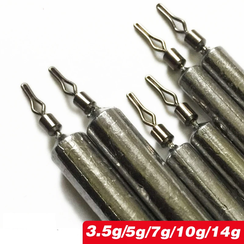 Cilindro de plomo rápido Wacky Lead Sinker