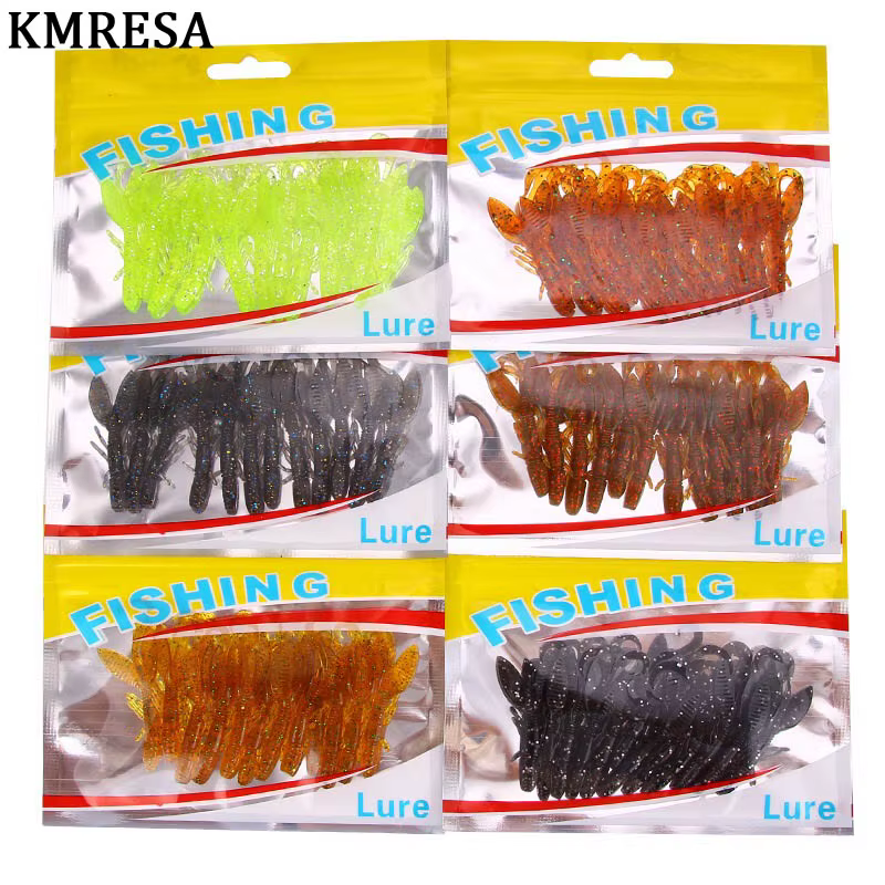 Señuelo camarón vinilo Isca 5,5 cm – silicona suave para pesca - imagen 5