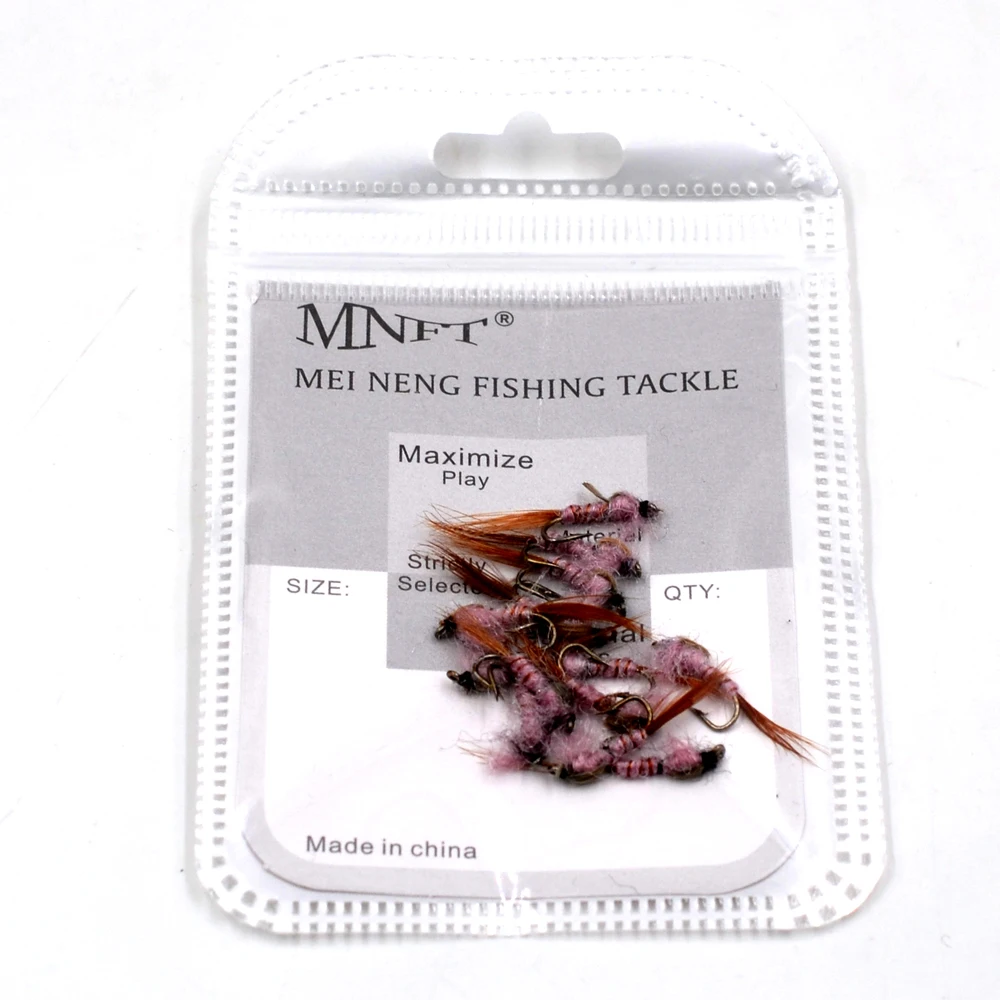 Cuerpo de ninfa de cola marrón MNFT para mosca trucha y panfish #12 - imagen 3
