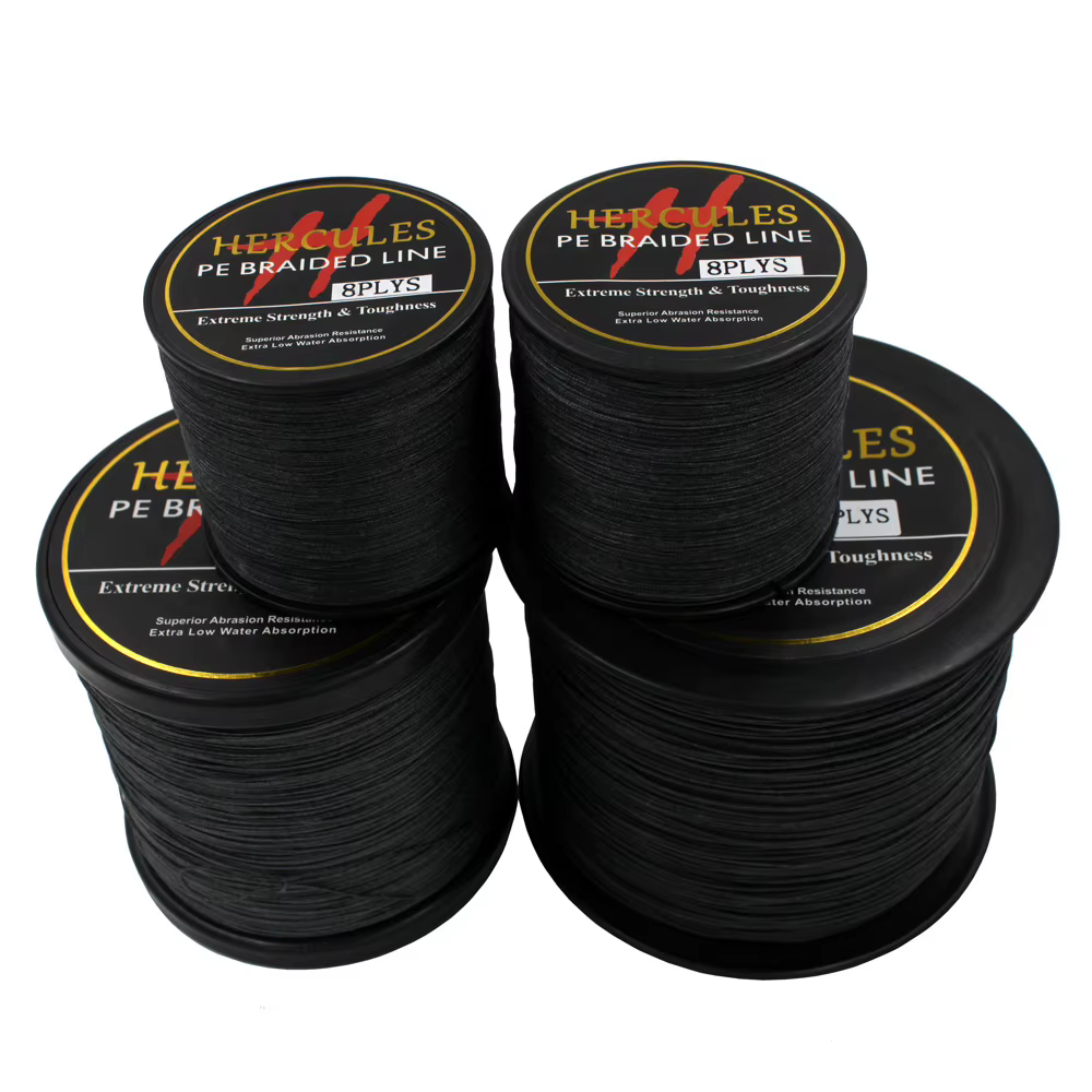 Hercules Sedal Trenzado Negro Superfuerte 100% PE Agua Salada - imagen 4
