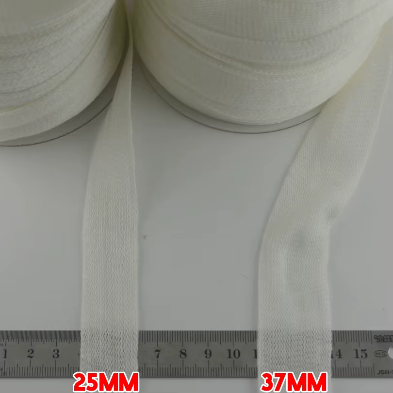 Comparación de tamaños de malla 25mm y 37mm