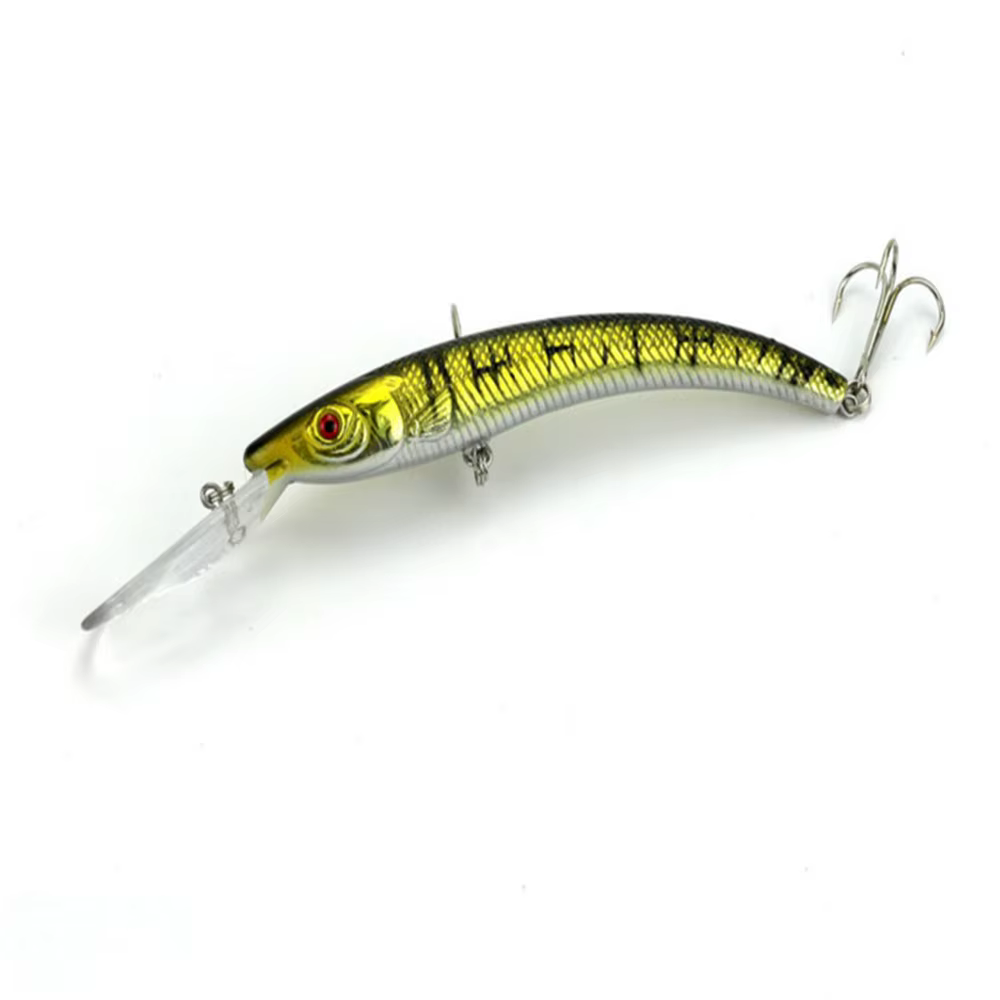 FISHINAPOT Señuelo wobbler duro con doble anzuelo para carpa y lubina - imagen 2