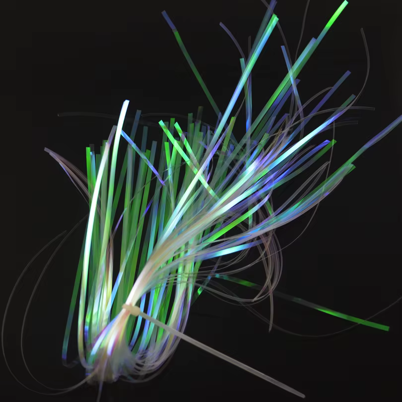 MNFT Flashabou oropel holográfico Mylar metálico plano para moscas - imagen 2