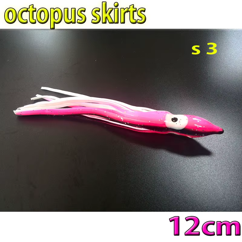 Faldas de pulpo vinilo para pesca – Cebo blando colores variados - imagen 2
