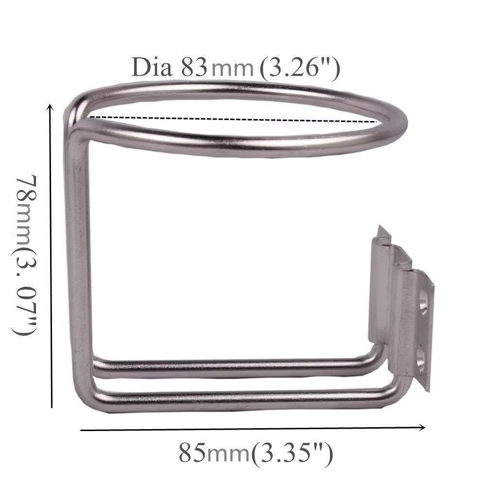 Sóporte para vasos barco acero inoxidable yate marino con tornillos