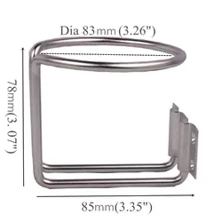 Sóporte para vasos barco acero inoxidable yate marino con tornillos