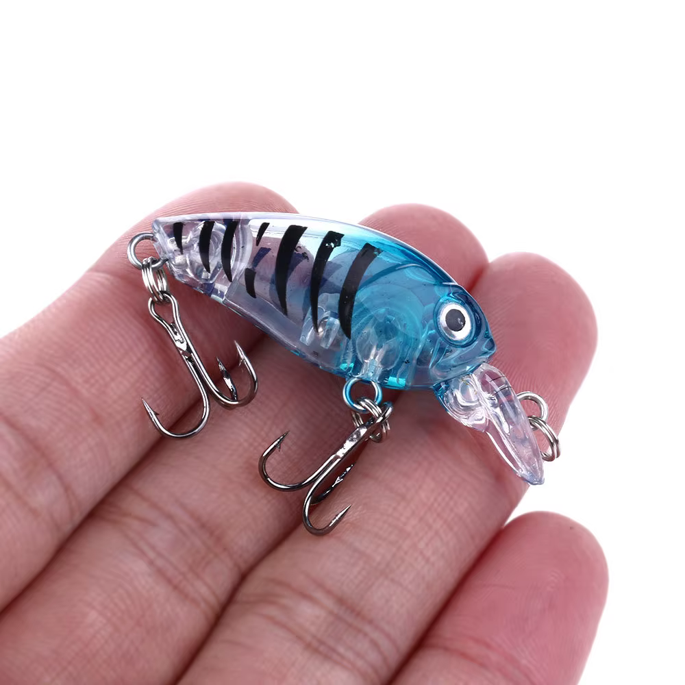 Señuelo Crankbait Topwater Mini para Carpa – anzuelo triple japonés - imagen 4