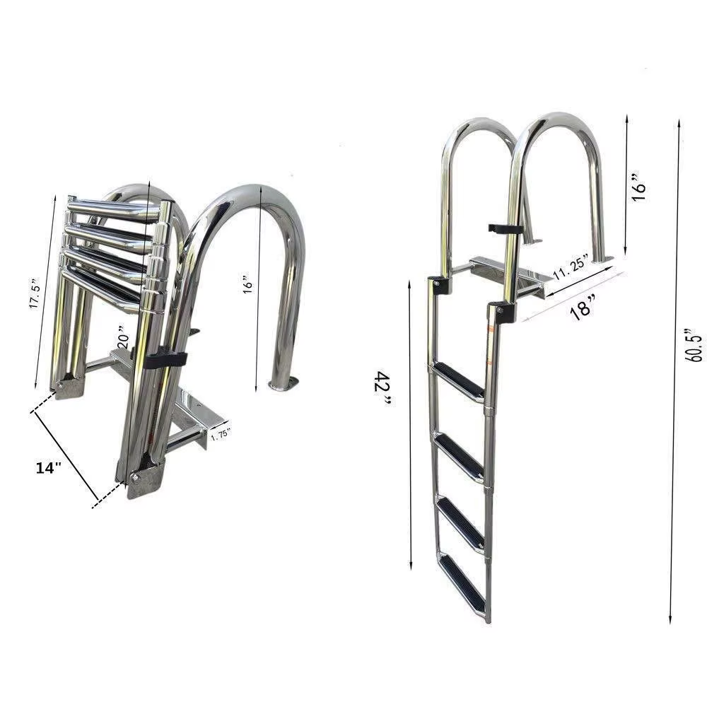 Escalera muelle acero inoxidable extensible - imagen 5