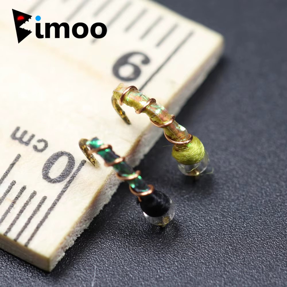 Bimoo Mosca Midge Nymph Mercury Zebra Imitación Realista Flotante - imagen 2