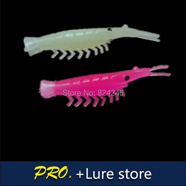 Señuelo luminoso JYJ Camarón 100mm – Vinilo para pesca deportiva - imagen 3