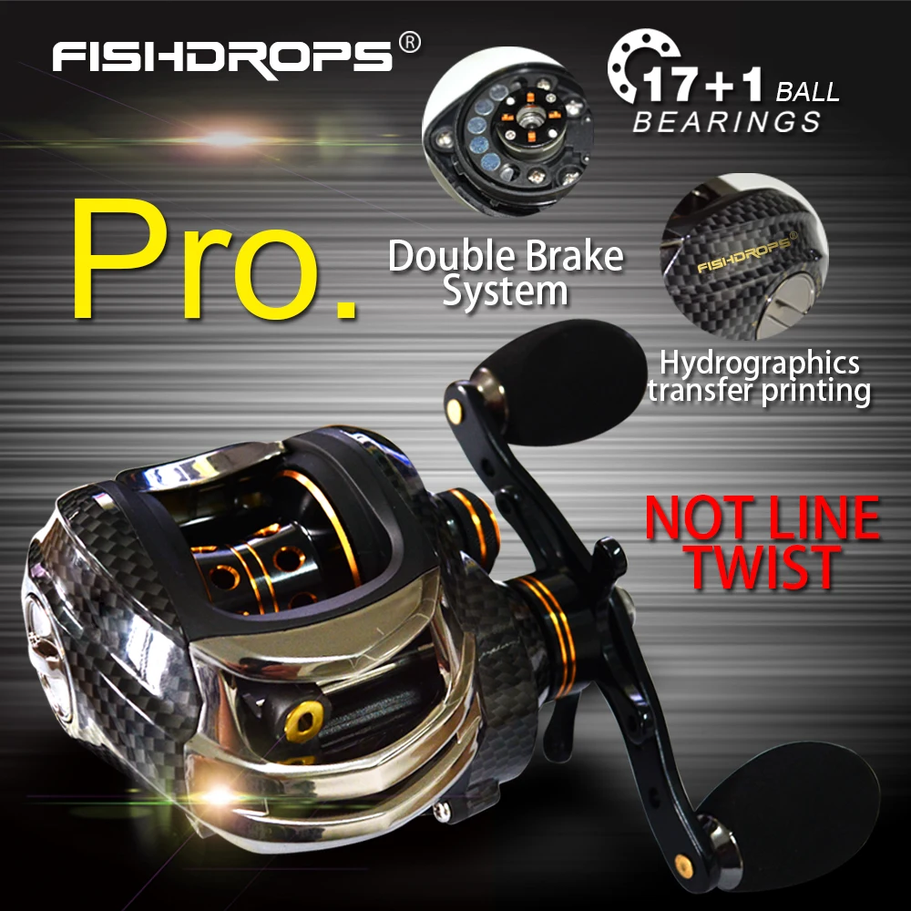 Carrete baitcasting ambidiestro sistema freno dual - imagen 4