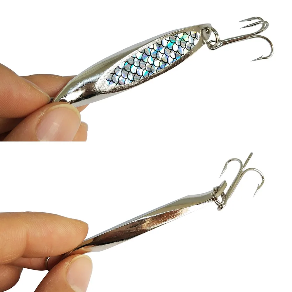 Cucharilla metálica INFOF para trucha y black bass, señuelo giratorio - imagen 5