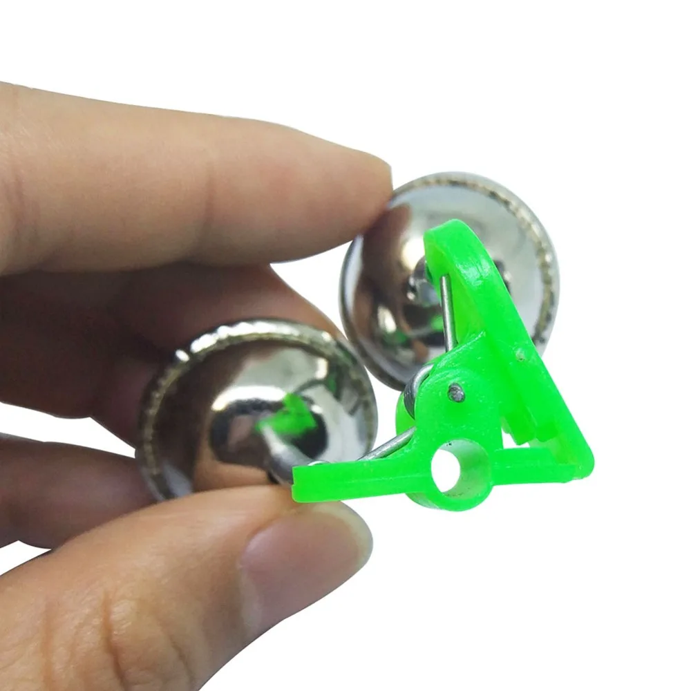 Alarma de picadas doble campana con clip y luz LED para pesca - imagen 3