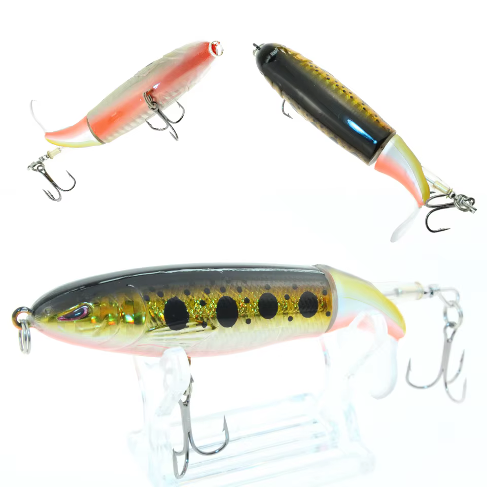 Señuelo superficie LEOSPORT Whopper Popper – Cola giratoria - imagen 4