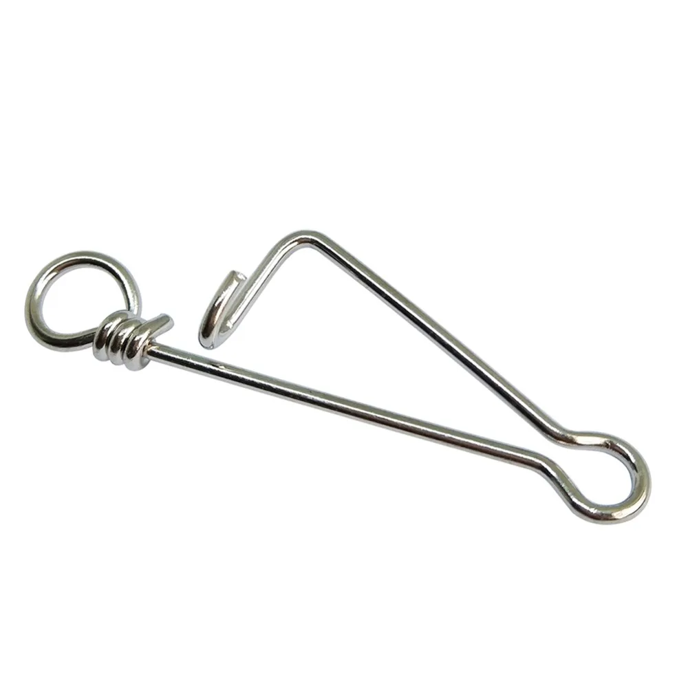 Eslabones giratorios y clips de acero inoxidable para pesca - imagen 2