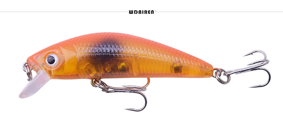 Señuelo Minnow WDAIREN con pez lubina