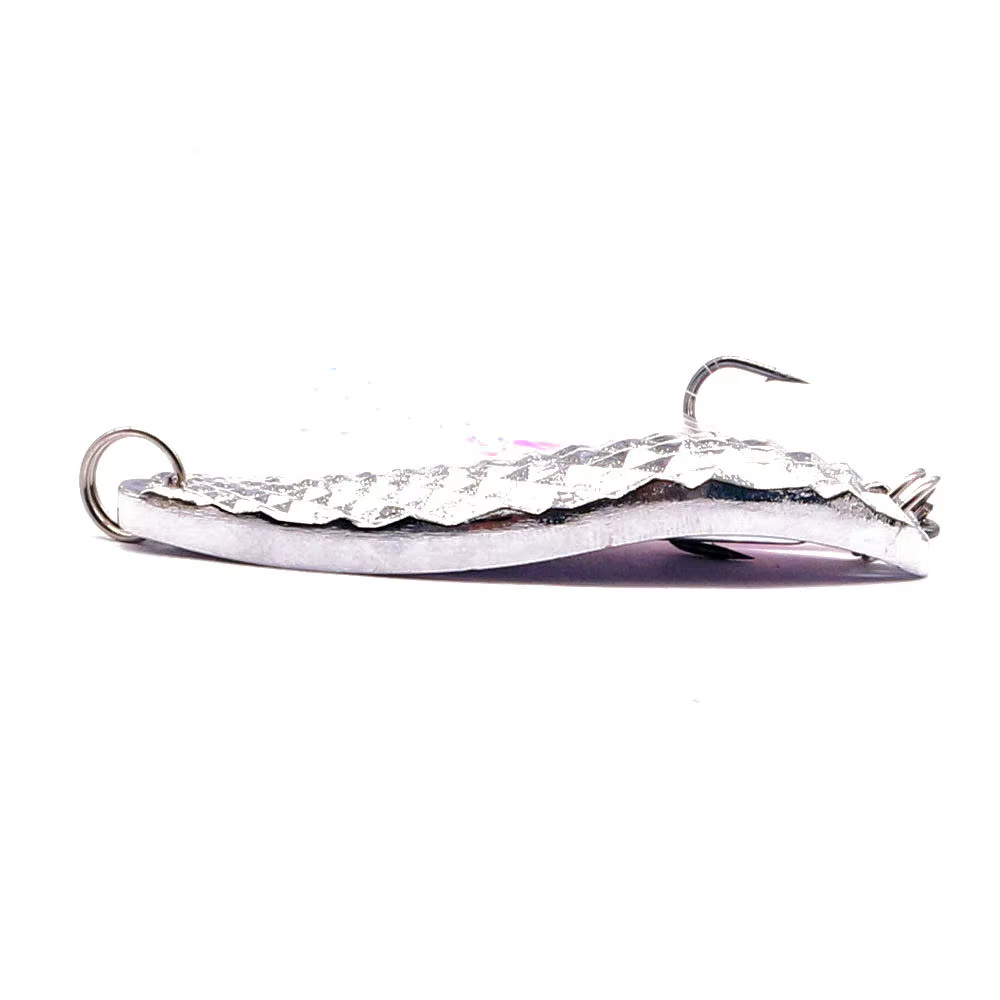 Spinner de Plata y Oro con Pluma – Señuelo Giratorio para Pesca