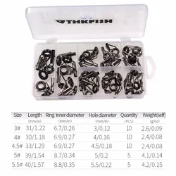 THKFISH Kit Anillas Cerámica Recambio – Reparación Cañas Pescar